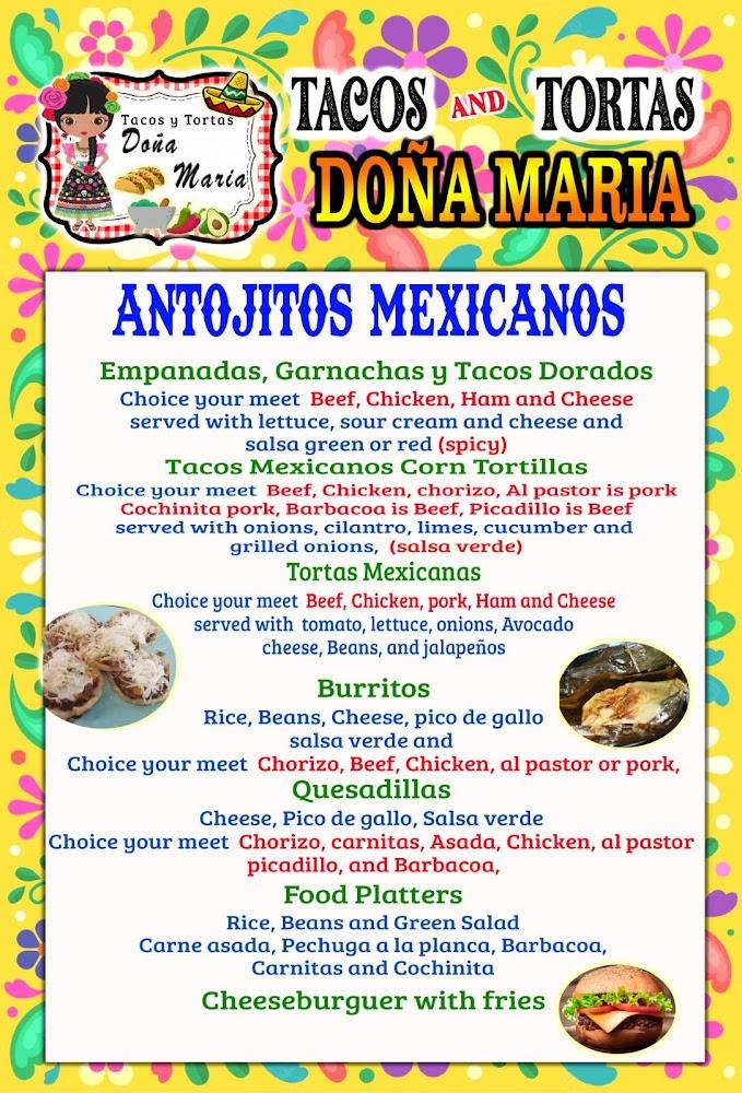 Tacos Y Tortas Doña Maria Menu image 2